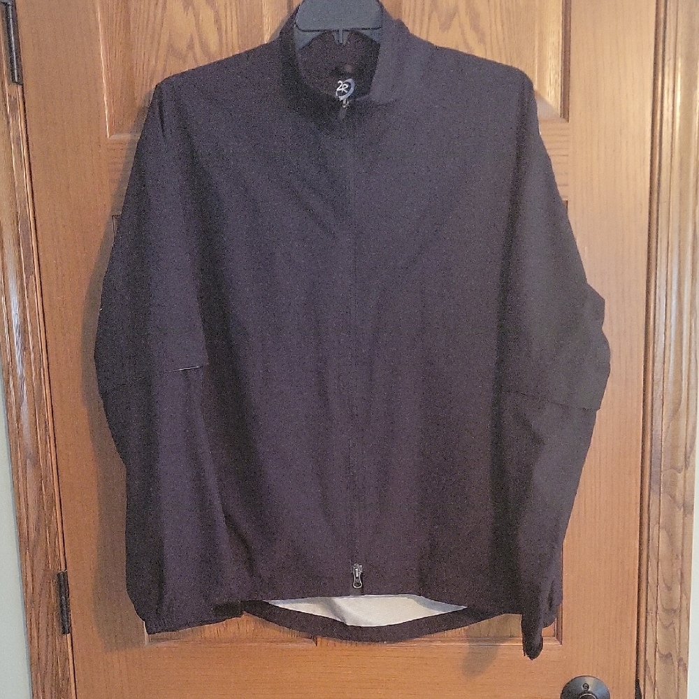Zero Restriction Golf Black Windbreaker for Men